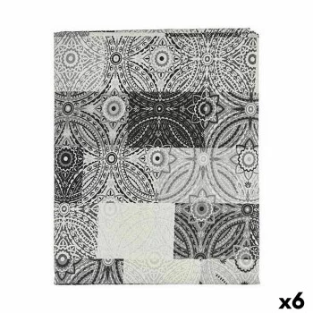 Tablecloth Thin canvas Anti-stain Tile 140 x 180 cm Grey...