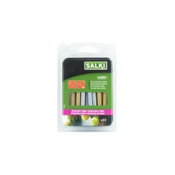 Hot melt glue sticks Salki 430208 Silver Golden Glitter... 2