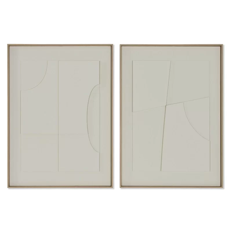 Painting Home ESPRIT Abstract Scandinavian 55 x 4 x 75 cm (2 Units)