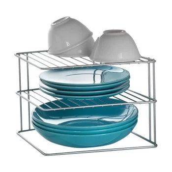 Kitchen Cupboard Organiser Metaltex Palio 3 Shelves Metal... 2