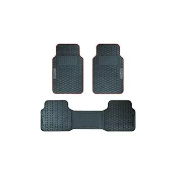 Car Floor Mat Set Sparco SPCF500RD Black/Red Black Red (3...