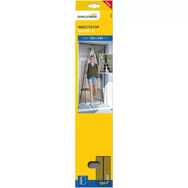 Anti-Mosquito Curtain Schellenberg Anthracite Doors Magnetic (Refurbished B)