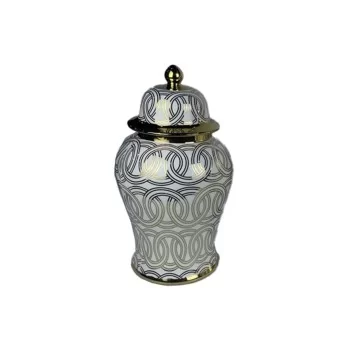 Tibor DKD Home Decor Porcelain Golden White Oriental (22...
