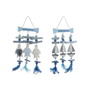 Hanging decoration Home ESPRIT Blue White Mediterranean...