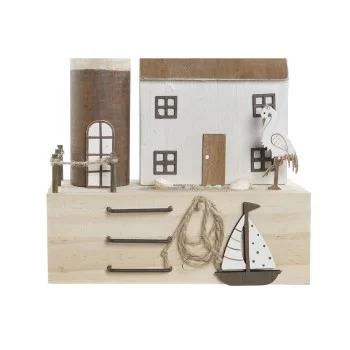 Decorative Figure Home ESPRIT Blue Red Multicolour 17 x... 2