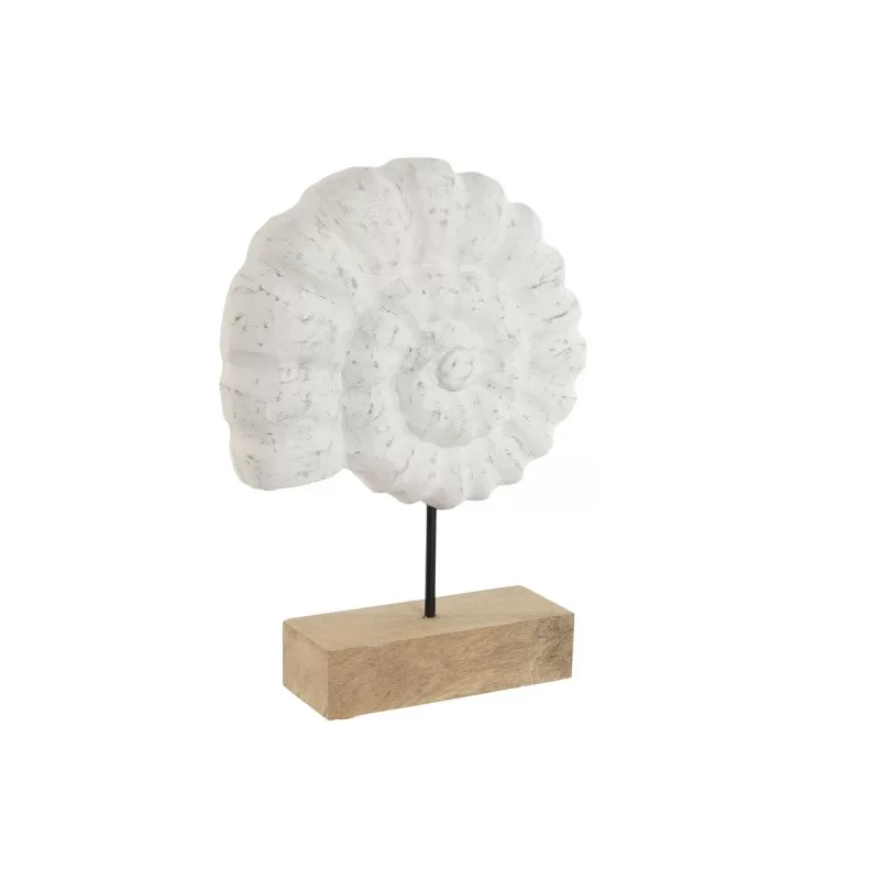 Decorative Figure Home ESPRIT White Natural Mediterranean Snail 29 x 7,5 x 38,5 cm