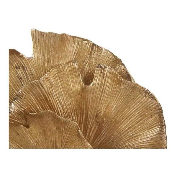 Decorative Figure Flower Golden polyresin (8 x 24,5 x 22 cm)