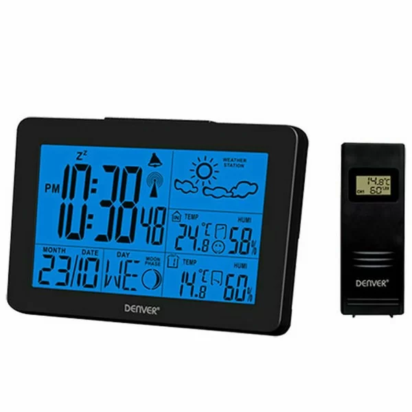 Multi-function Weather Station Denver Electronics WS-530BLACK Black Acrylic