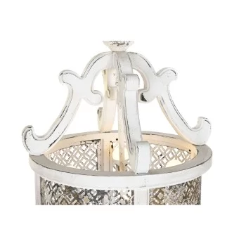 Ceiling Light DKD Home Decor White Metal Fir 40 W Vintage... 2