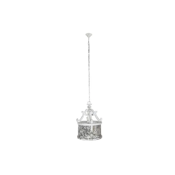 Ceiling Light DKD Home Decor White Metal Fir 40 W Vintage Aged finish 220 V 46 x 46 x 62 cm
