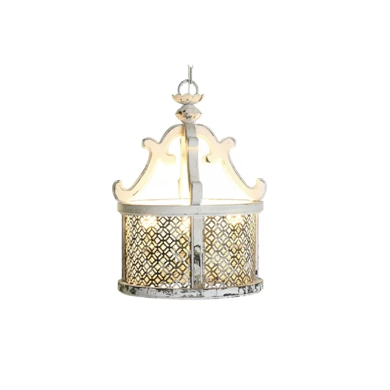 Ceiling Light DKD Home Decor White Metal Fir 40...