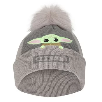 Hat The Mandalorian Grogu In The Crib Beanie Grey 2
