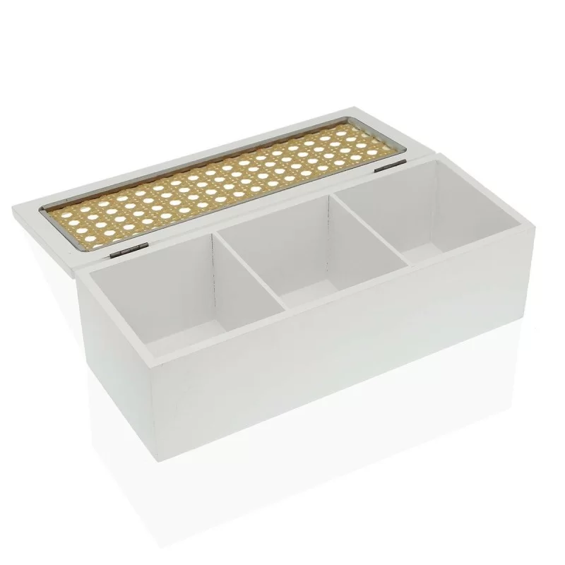 Jewelry box Versa Rectangular White (10 x 8 x...