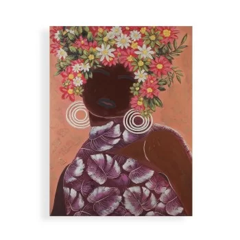 Painting Versa Pink Flowers Canvas Pinewood 2,8 x 90 x...