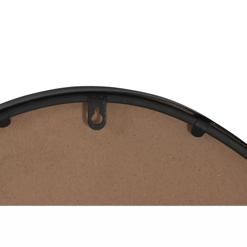 Wall mirror Home ESPRIT Black Metal Mirror...