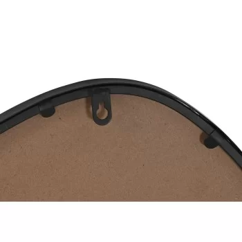 Wall mirror Home ESPRIT Black Metal Mirror Modern 56 x... 2