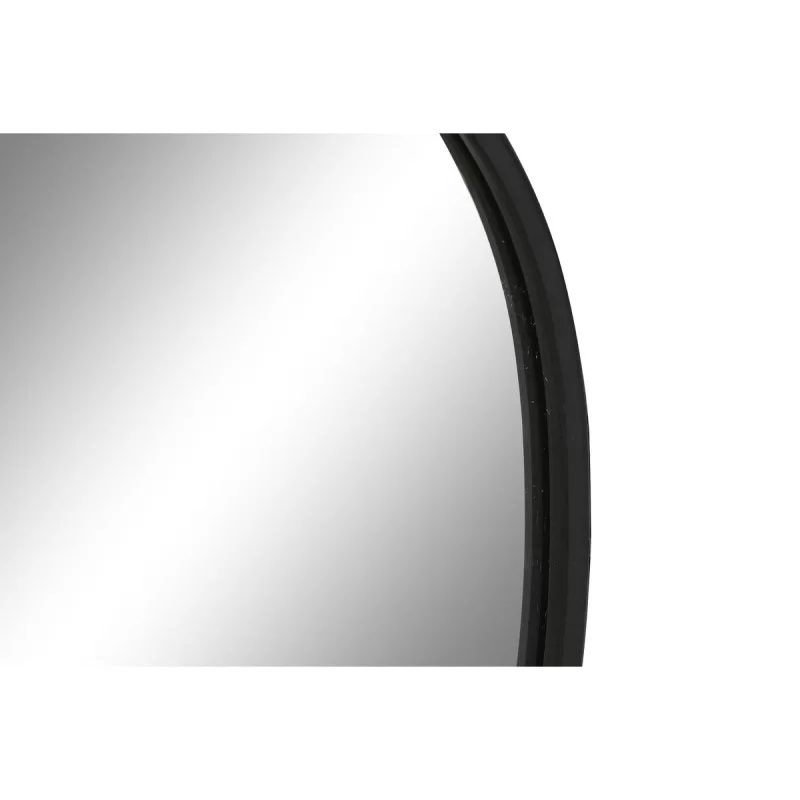 Wall mirror Home ESPRIT Black Metal Mirror...