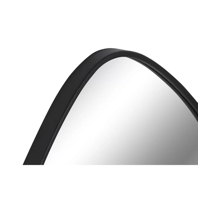 Wall mirror Home ESPRIT Black Metal Mirror...