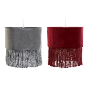 Lamp Shade DKD Home Decor 8424001773930 Grey Burgundy...