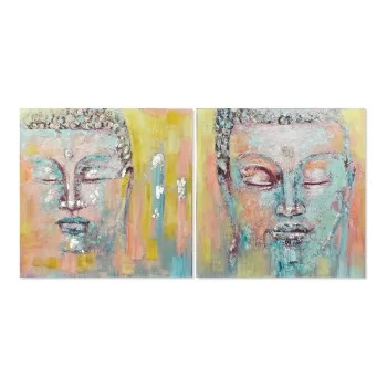 Painting DKD Home Decor Buda 100 x 3,5 x 100 cm Buddha...