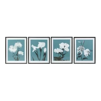 Painting DKD Home Decor Flowers 55 x 2,5 x 70 cm Flowers...