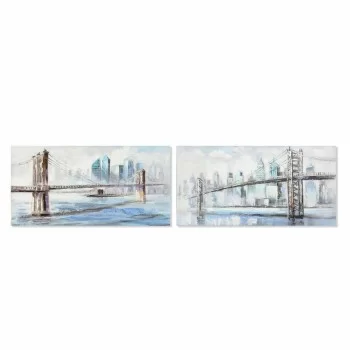 Painting DKD Home Decor New York 120 x 3 x 60 cm Loft (2...