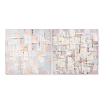 Painting DKD Home Decor Squares Abstract 100 x 3 x 100 cm...