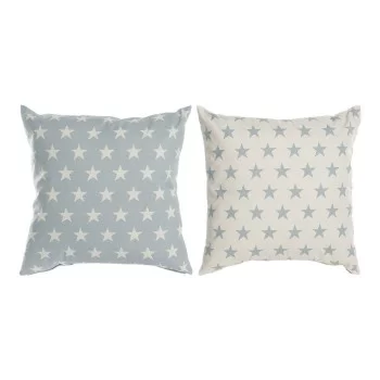 Cushion DKD Home Decor Blue 60 x 10 x 60 cm Stars White...
