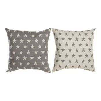 Cushion DKD Home Decor Beige Brown 60 x 10 x 60 cm Stars...