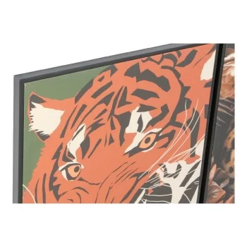 Painting DKD Home Decor 52 x 2,7 x 72 cm Tiger Modern (2... 2