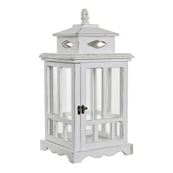 Lantern DKD Home Decor White Crystal Pinewood (22.5 x...