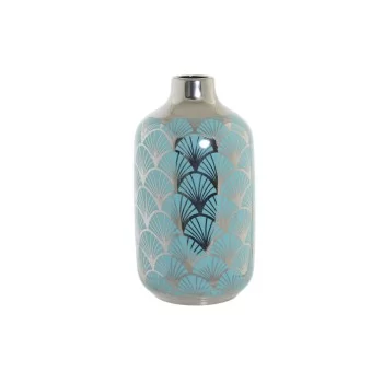 Vase DKD Home Decor 13 x 13 x 26 cm Porcelain Turquoise...