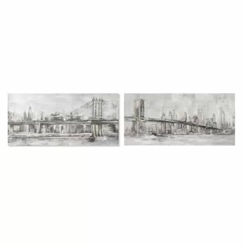 Painting DKD Home Decor Canvas 150 x 3,8 x 70 cm New York...