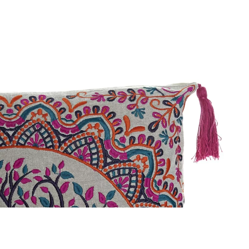 Cushion DKD Home Decor Red Tree Blue Yellow 40...