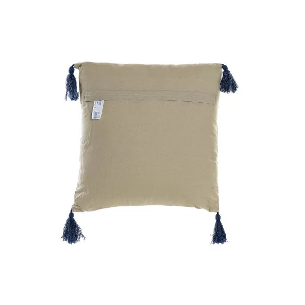 Cushion DKD Home Decor Red Tree Blue Yellow 40 x 10 x 40 cm (3 Pieces)