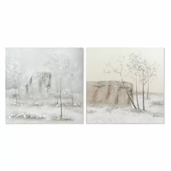 Painting DKD Home Decor Canvas 100 x 3,8 x 100 cm Trees...