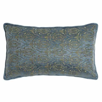 Cushion DKD Home Decor 8424001850396 Blue Golden 50 x 10...
