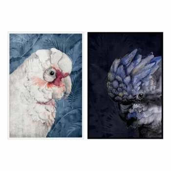 Painting DKD Home Decor 83 x 4,5 x 123 cm Parrot Tropical...