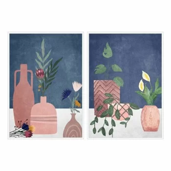 Painting DKD Home Decor 53 x 4,3 x 73 cm Vase...