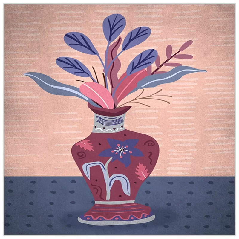 Painting DKD Home Decor 83 x 4,5 x 83 cm Vase...