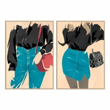 Painting DKD Home Decor Lady 83 x 4,5 x 123 cm...