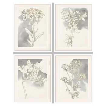 Painting DKD Home Decor 55 x 2,5 x 70 cm Flowers Romantic...