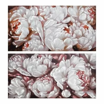 Painting DKD Home Decor 120 x 3 x 60 cm Flowers Romantic...