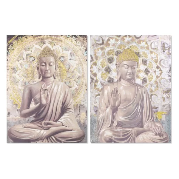 Painting DKD Home Decor 90 x 3 x 120 cm Oriental (2 Units)