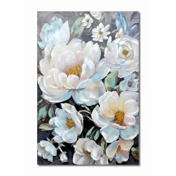 Painting DKD Home Decor Flowers 80 x 3 x 120 cm Romantic... 2
