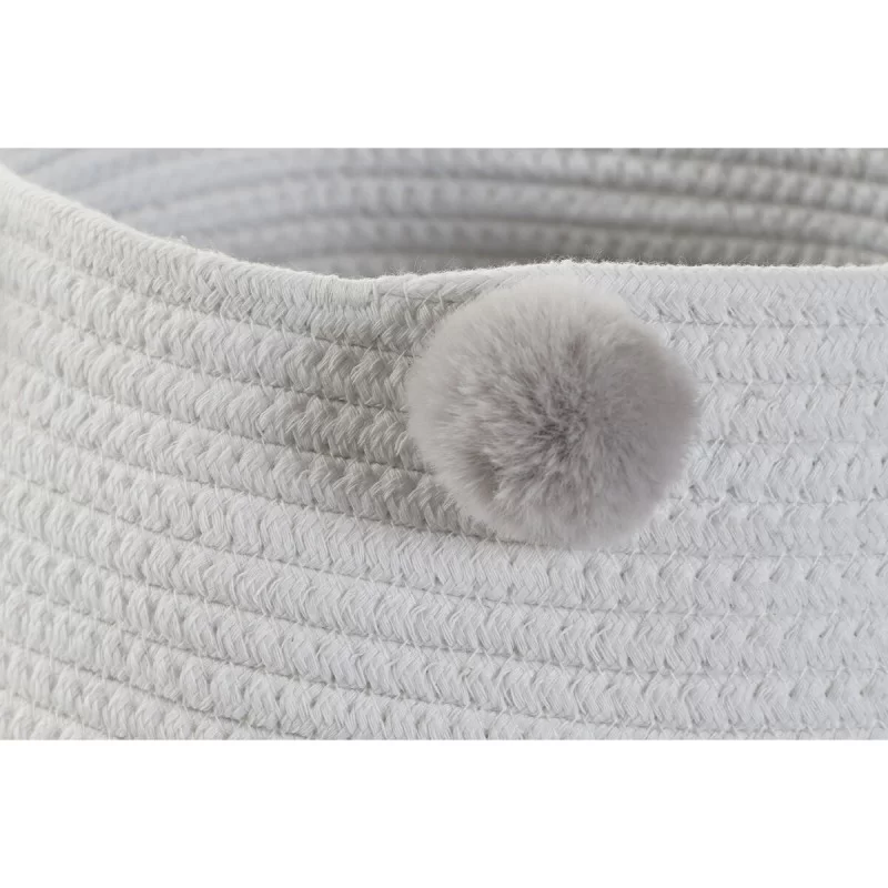 Basket DKD Home Decor Grey Sky blue Light Pink...