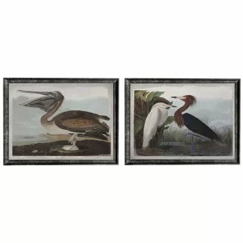 Painting DKD Home Decor 90 x 2 x 68 cm Bird Oriental (2...