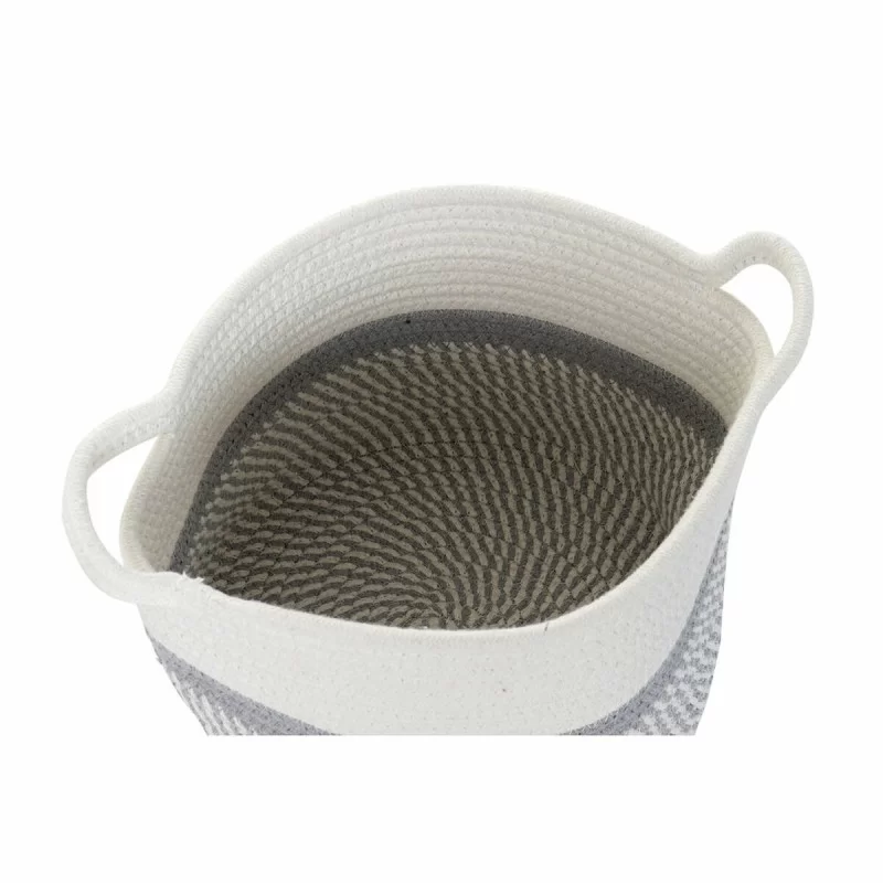 Basket DKD Home Decor Blue Black Beige Grey 25...