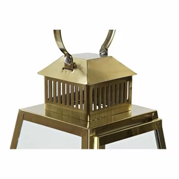 Lantern DKD Home Decor 23 x 23 x 39 cm Crystal Golden Metal 2