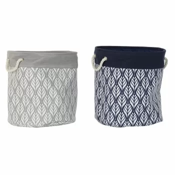 Basket DKD Home Decor 8424001856428 39 x 39 x 43 cm Grey...